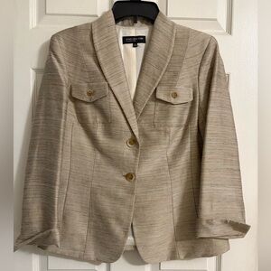 Jones New York Beige Blazer, size 6